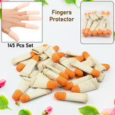 Silicone Finger Caps 145 Pcs Set