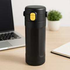 Insulated water bottle front view