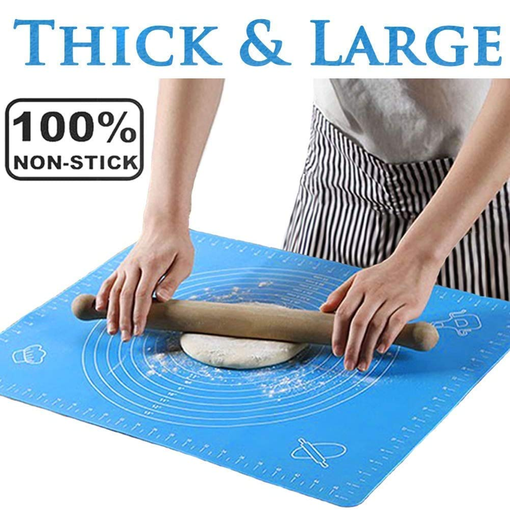 DeoDap Silicone Baking Mat Rolling Mat - main