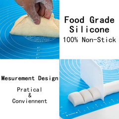 DeoDap Silicone Baking Mat Rolling Mat - feature