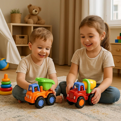 Toy Dumper and Cement Mixer Vehicles