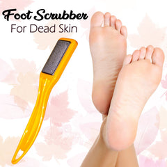 Scrubber with textured surface for effective foot care