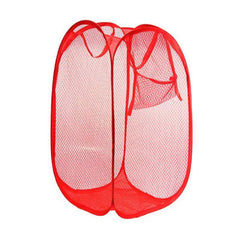 Foldable mesh laundry hamper