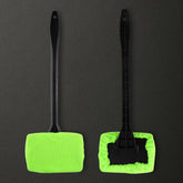 Microfiber windshield cleaner wiper with ergonomic handle