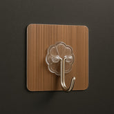 Heavy-Duty Transparent Adhesive Hook 6x6 cm