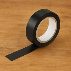 Set of general electrical tape rolls stacked
