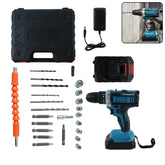 Rechargeable Cordless Drill Machine with Bits and Carry Case