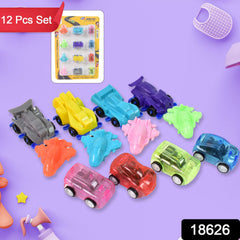 Mini pull back toy cars close-up