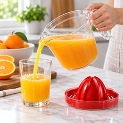 Apex Fresh Jug Manual Citrus Juicer with Strainer and Measuring Jug 600ml
