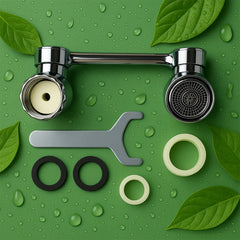 Flexible water-saving faucet filter with 1080 rotation