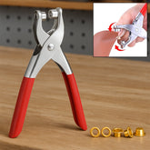 Grommet setting tool kit with 25 gold eyelets and steel hole punch