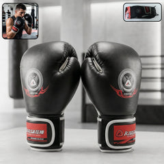 Boxing gloves displaying ergonomic fit and breathable interior for comfortable workouts.