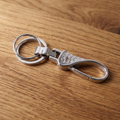 Metal heavy duty key holder keychain