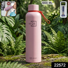 Pexpo Bravo travel water bottle with carry strap