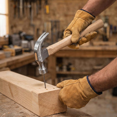 Claw hammer nail removal use