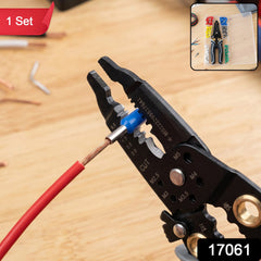 Multifunctional wire crimping pliers tool kit, 1 set