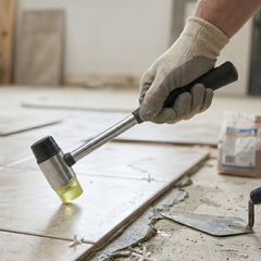 Rubber hammer steel handle use