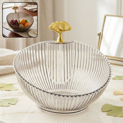 Gold accent bowl dining table