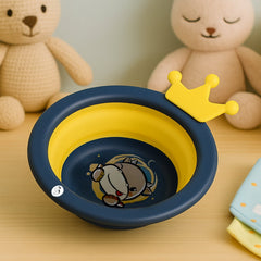 Folded cartoon baby wash basin