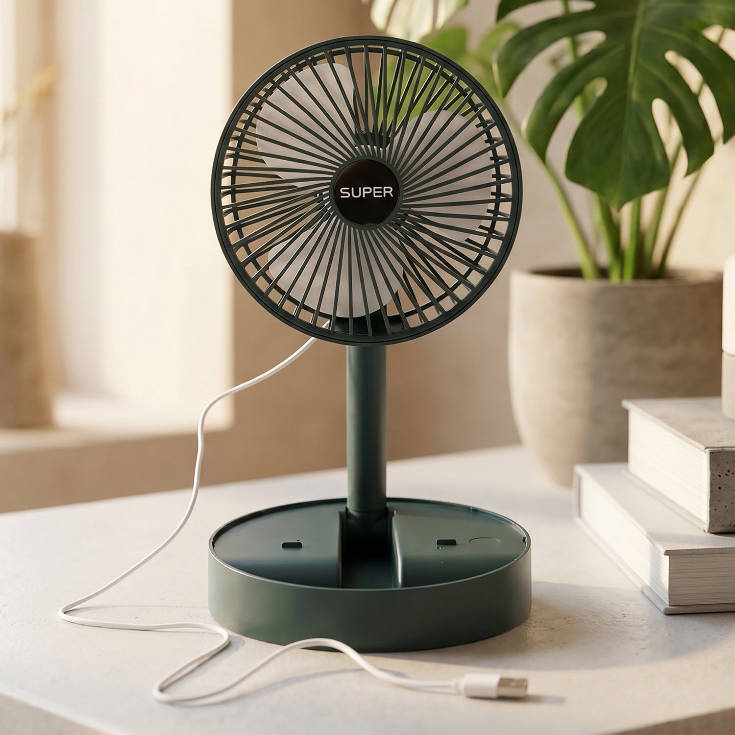 USB table fan portable desk