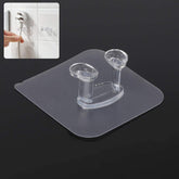 Transparent waterproof self-adhesive wall hook mounted on wall