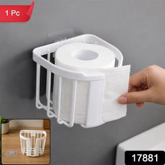 Plastic self adhesive toilet paper roll holder, 1 piece