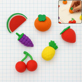 3D colorful fancy erasers set for kids in various shapes