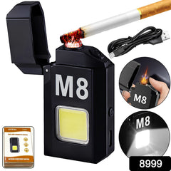 Compact bright spark mini torch lighter in hand
