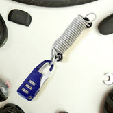 3-digit dial anti-theft padlock with built-in wire