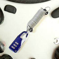 3-digit dial anti-theft padlock with built-in wire