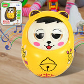 Multicolor musical roly poly wobbling toy for babies