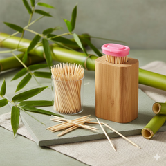 Illustration showing slide-type toothpick dispenser design.