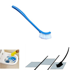 Toilet cleaning brush with flexible bristles