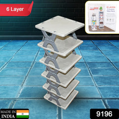Foldable Shoe Rack 6 Layers lifestyle setting