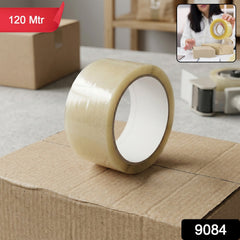 Clear adhesive cello tape roll for home packaging