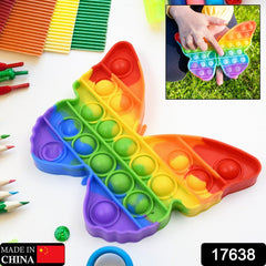 Fidget Toy Push Bubble Fidget Sensory Toy for Kids and Adults Fidget per Stress Reliever Sensory Fidget pers (Butterfly & Car Shape / 1 Pc)