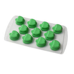 Silicone mold ice tray with colorful fruit shapes