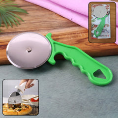 Quickslice stainless steel pizza & pastry cutter on white background