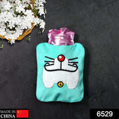 Doremon hot water bag with cover detail