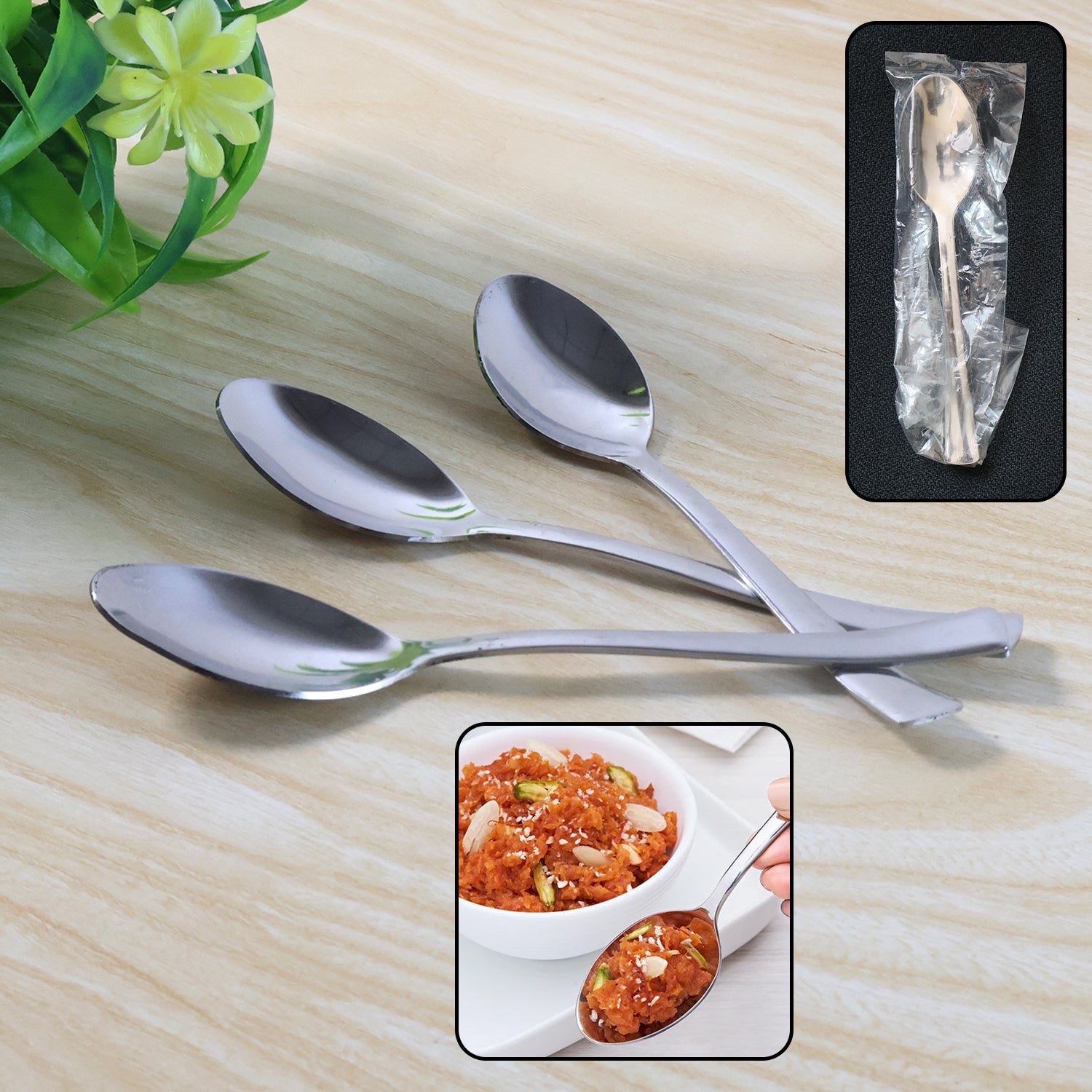Three Everyday Dining Spoons