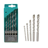 5-piece multicolor metal drill bit set with sharpened carbide tips