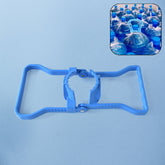 Ergonomic water bottle lifter handle in sky-blue color
