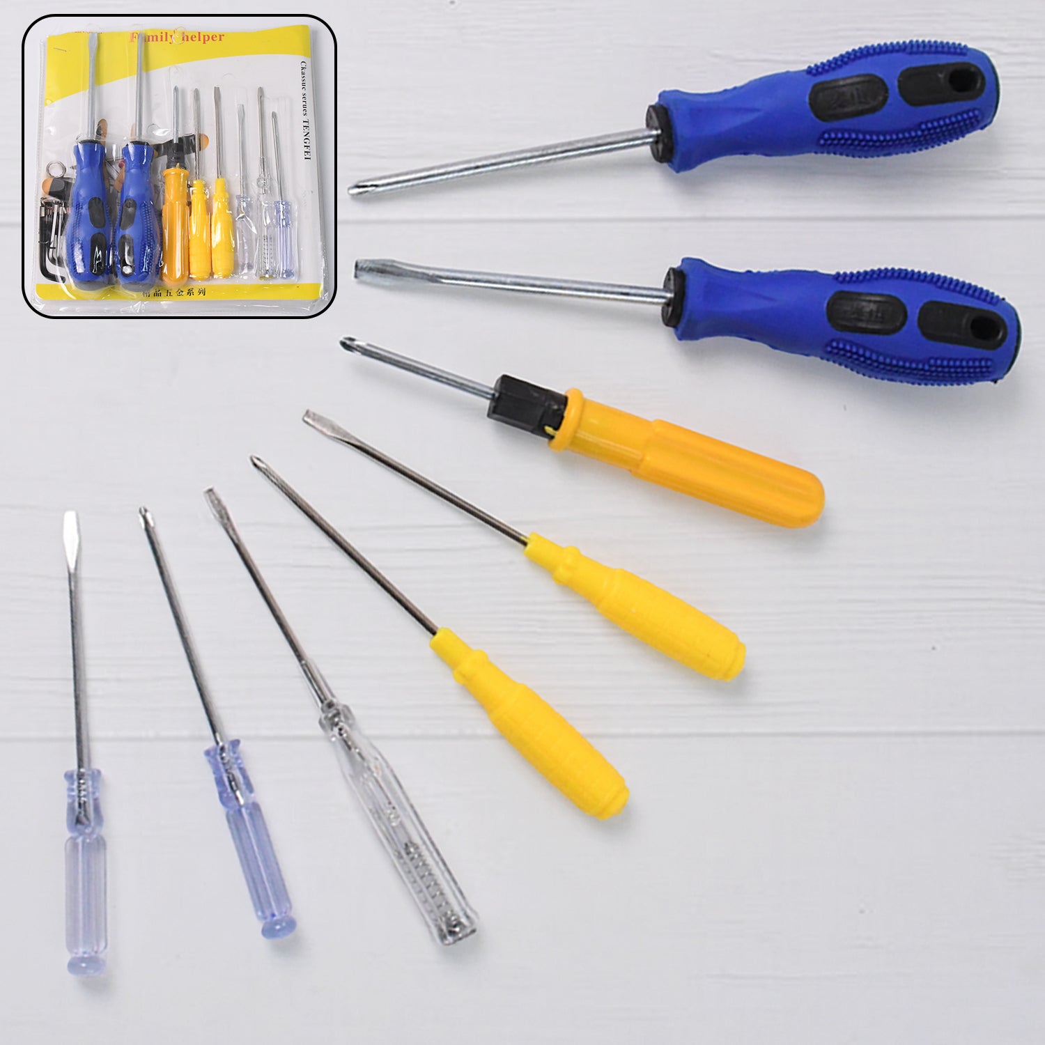 8-in-1 Multi Screwdriver Tool Kit with Various Heads