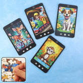 Kids Mini Cartoon Jigsaw Puzzle with mobile phone shape