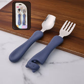 Supermom Foodie Stainless Steel Spoon & Fork Cutlery Set