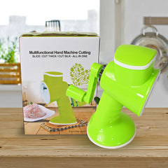6 in 1 Multi functional Vegetable Cutter & Slicer Hand Machine Cutting, Slice, Cut Thick, Cut Silk All in one Γ’β¬βVegetable Chopper Cutter & Slicing Cutter Barrel - Vegetable Grater with 6 Removable Blades