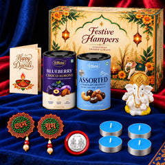 Blue Tealight Festive Gift Box