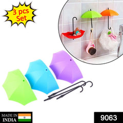 Umbrella key and hat holder mounted on wall organizing small items