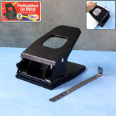 Heavy-Duty Metal 2-Hole Paper Punch Machine front view