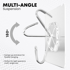 Installation instructions for adhesive stainless steel hook